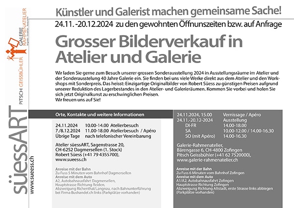 Karte Atelierausstellung 2024